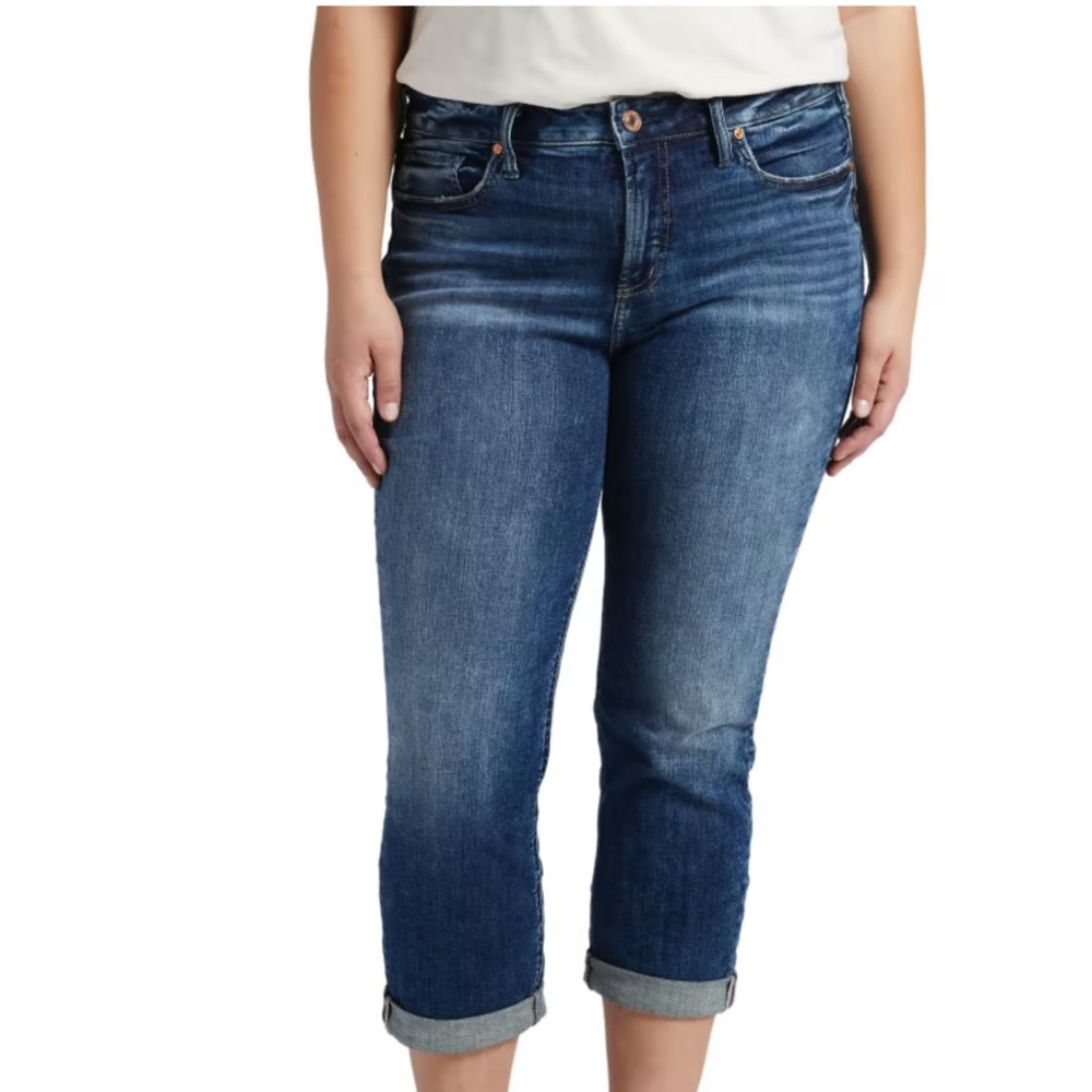 Silver Suki Capri Jeans
